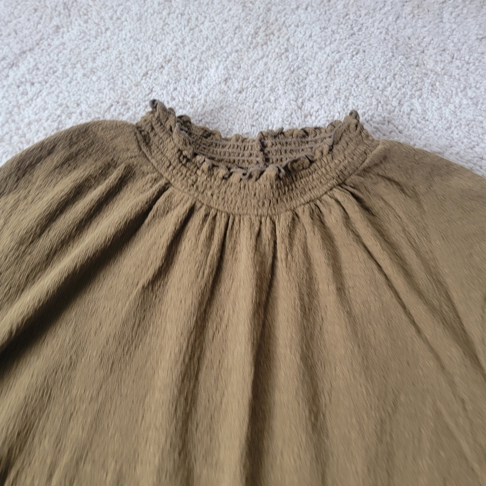 Madewell Texture & Thread Ruffled Mockneck Top - Picture 4 of 11